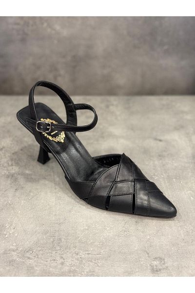 NISH MODEL DE TRICOTAT DIN PIELE GENUINA HANDMADE NISH, POTREBIL PENTRU UTILIZARE DEZERT DEZERT, PANTOFI ELEGANTI, CONFORTABILI CU TACURI