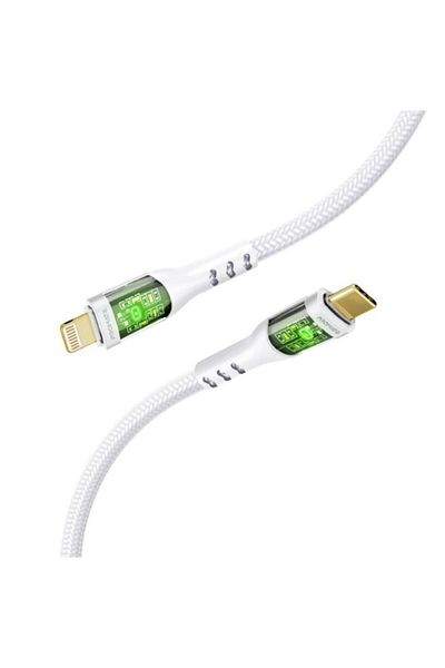 Promate Ultra-Speed USB-C to Lightning Cable, 27W Data Transfer and Charging - TransLine-Ci