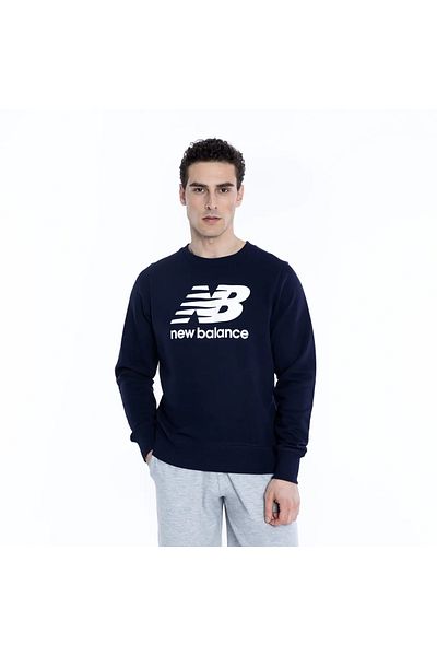New Balance Navy Blue Men's Sweatshirt - Mnc1105-Avi