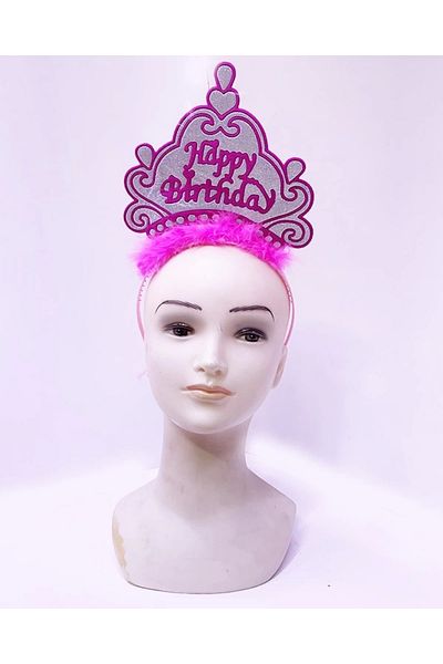 UZAY ONLİNE Happy Birthday Neon Crown