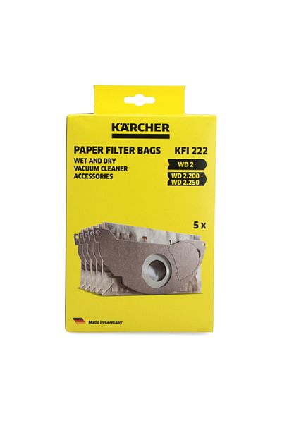 Karcher 5-Piece Paper Filter Bag Beige