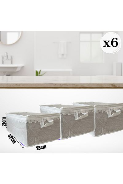 Sertil 6 Pcs 52cm X 28cm X 22cm Towel Towel Storage Organizing