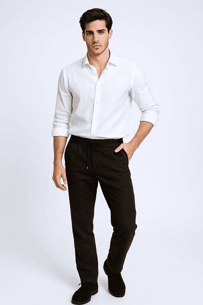 MD1974 100% Linen Men's Shirt