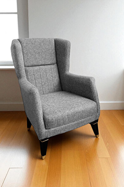 Niron Berjer Gri - Ekonomik Şık Tekli Koltuk - Özel Teslimat