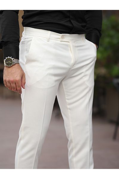 BASEL.CO A Quality Slim Fit Lycra Fabric Trousers