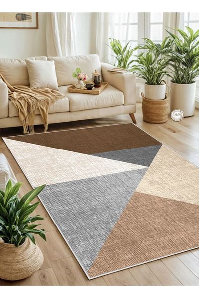 palermo home With digital print, with non-slip base, living room rug, children's room rug.