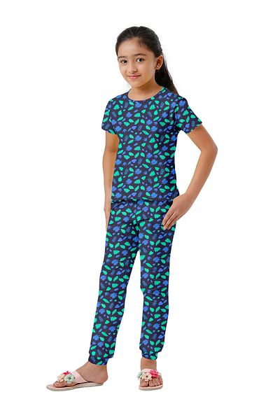 LAUREN SMITH Kids Boys' 100% Cotton Loungewear Set –Trendy Top and Pajama Bottom with Playful Prints