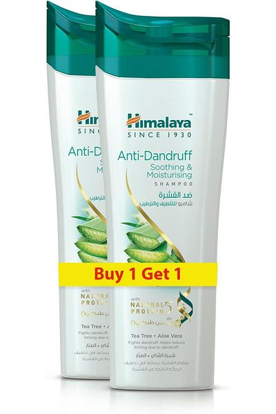 Himalaya Anti Dandruff Soothing & Moisturizing Shampoo Fights Dandruff & Soothes Scalp - 2x400ml
