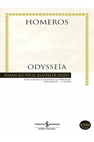 TÜRKİYE İŞ BANKASI KÜLTÜR YAYINLARI Odysseia - Homeros