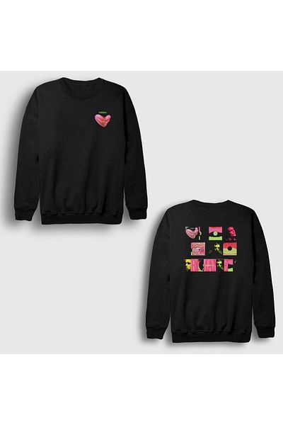 Presmono Unisex Black Romance V2 Fontaines Dc Back εμπριμέ φούτερ 552333tt