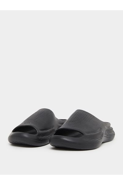 Styli Perforated Open Toe Slip-On Slides