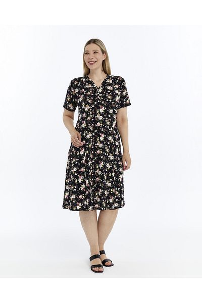 Nehir tekstil Half Sleeve Piece Stitched Summer Combed Cotton Dress..