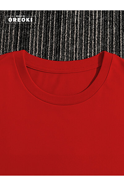 EFFRENATU Jupiter and Little Stars Printed Cotton Unisex Red T-Shirt-Black Shorts Set