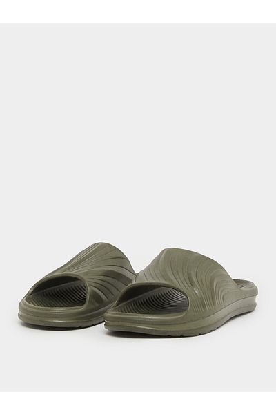 Styli Abstract Textured Open Toe Slip-On Slides