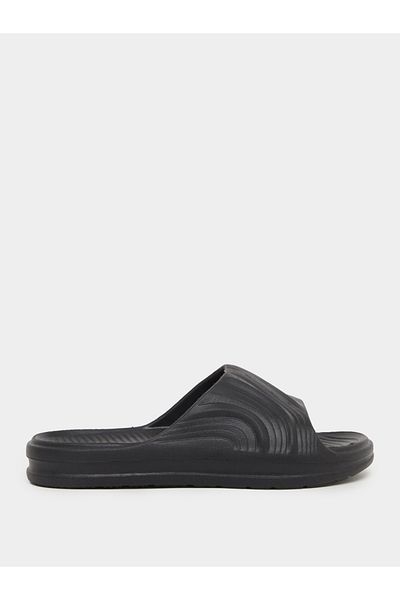 Styli Abstract Textured Open Toe Slip-On Slides