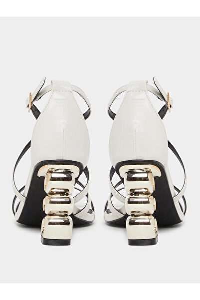 Styli Plain Strappy Tiered Block Heel Sandals