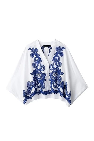 Lavanta Tekstil Embroidered Shirt Skirt Set