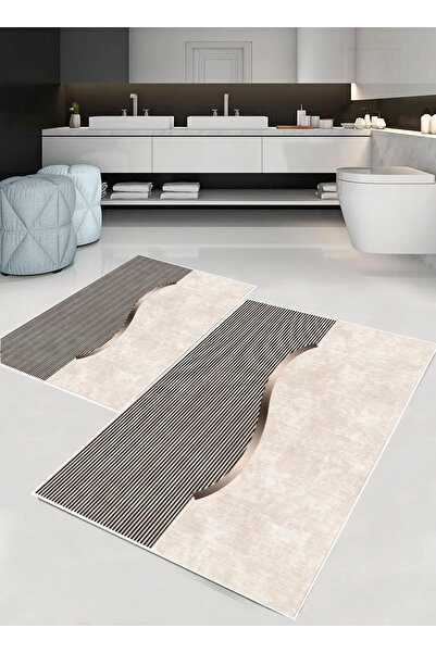 palermo home Σετ χαλάκια μπάνιου, με αντιολισθητική βάση. 2 τεμάχια, 1 τεμάχι...