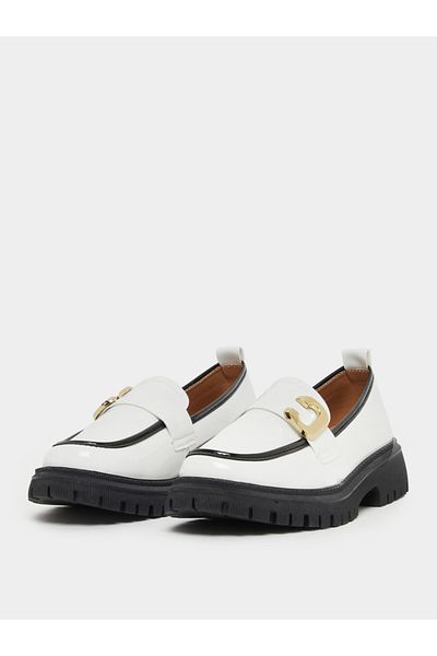 Styli Slip On Block Heel Shoes