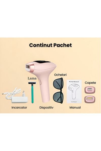 StfTauc IPL Epilator, Permanent Painless Hair Removal, 9 Levels, HR/SC/RA Modes, 999,999 Pulses
