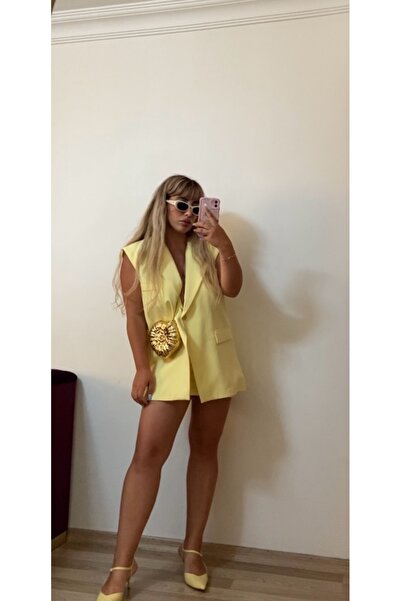 morita Yellow Long Vest