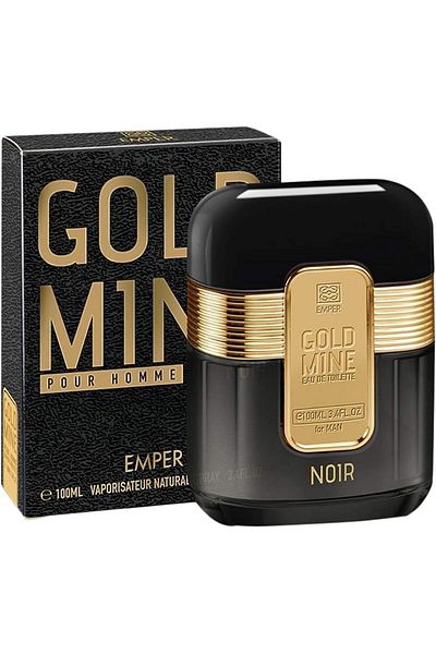 Amber Gold Mine Noir Eau de Toilette for Men, 100ml