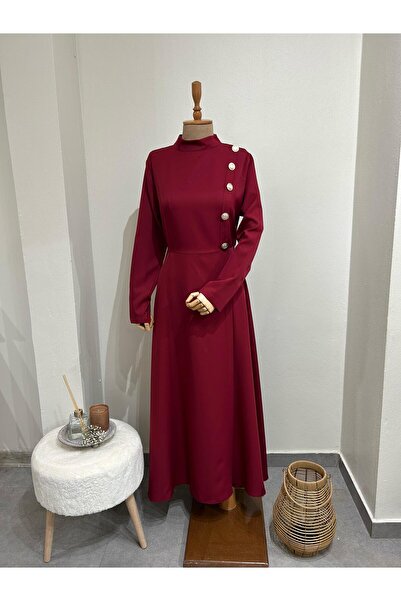 Seranka Bordo Elbise