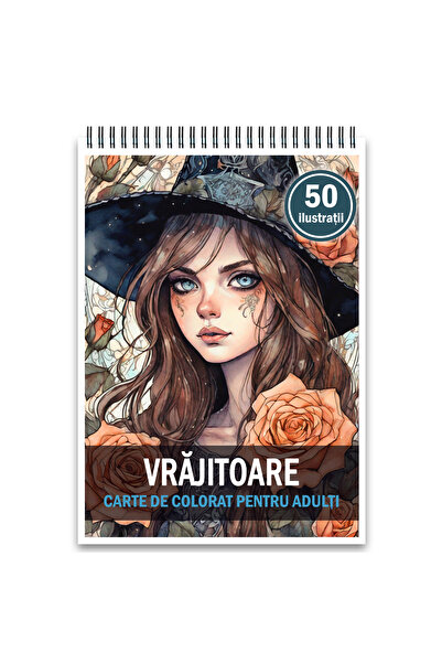 Legendary Gifts Carte de colorat, 50 de ilustratii, Vrajitoare