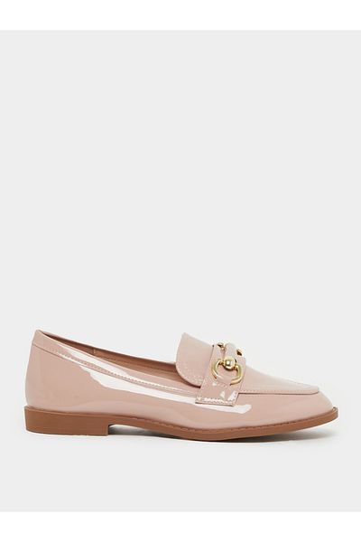 Styli Patent Design Flat Bit Loafers