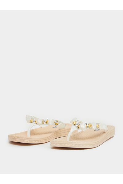 Styli Embellished Flip Flop