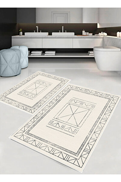 palermo home Σετ χαλάκια μπάνιου, με αντιολισθητική βάση. 2 τεμάχια, 1 τεμάχι...