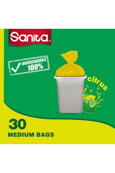 Sanita 30-Piece Biodegradable Recyclable Scented Medium Trash Bag 8 Gal