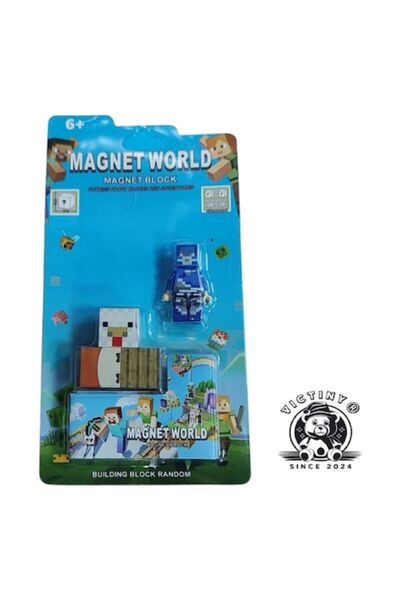 victiny Blocuri de constructii magnetice Joc World Mine Craft VICTINY ® 1 fig...