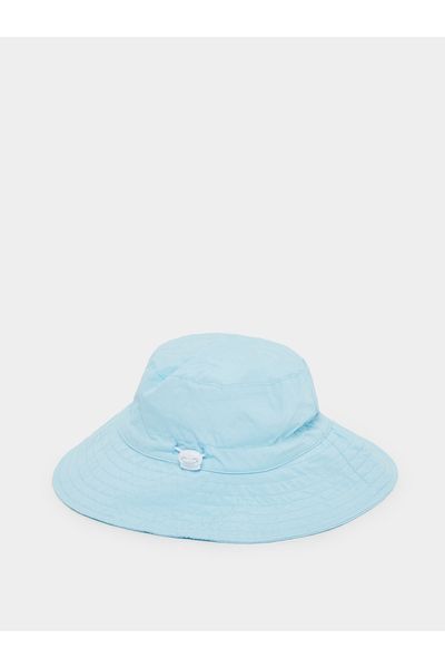Styli Solid Bucket Hat with Badge Details