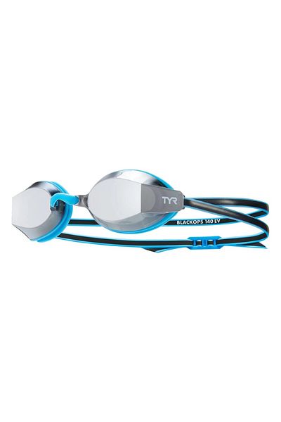 TYR Black Ops Mirrored Kids/Youth Racing Goggles (Blue/Black)