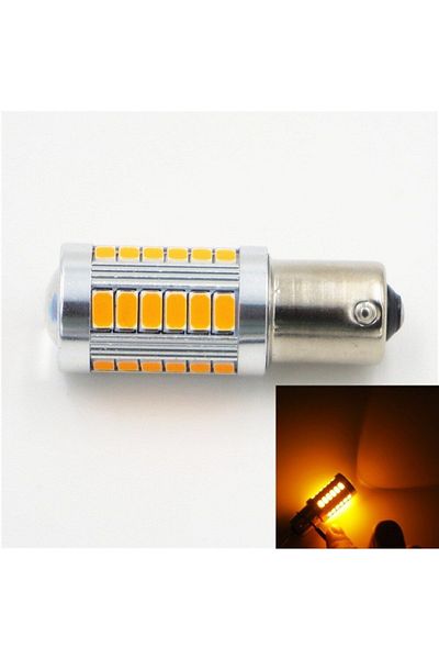 TECHSTAR Led Auto Light Bulb Techstar® BA15S, 1156, Yellow, 12V, 660 lm