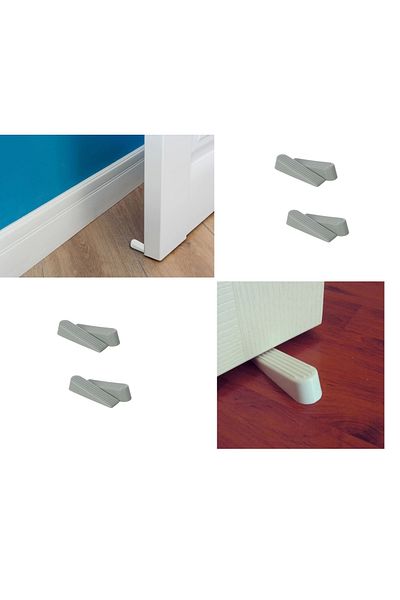 Enseb Door Stopper - under Door Stopper - Gray 4 Pieces (336336)