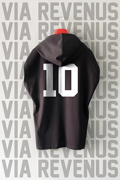 Vordevia Tricou sport 100% bumbac cu glugă cu mâneci zero imprimat față și sp...