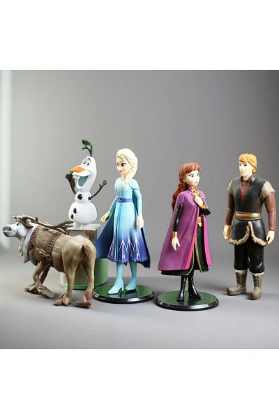 darko Elsa Anna Olaf Kristoff Sven Figure Play Set 5-Piece Character Toy Arendelle Frozen Frozen