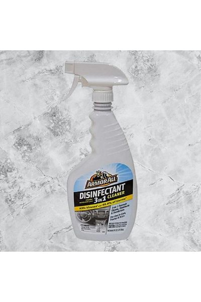 Armor ALL Disinfectant and Deodorize 3-In-1 Formula Car Cleaner Clear 710ml