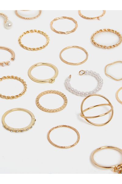 Styli Set of 29 - Gold-Plated Knuckle Rings