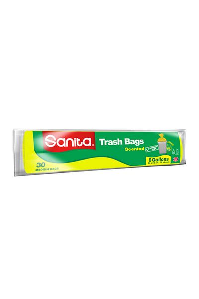 Sanita 30-Piece Biodegradable Recyclable Scented Medium Trash Bag 8 Gal