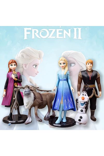 darko Elsa Anna Olaf Kristoff Sven Figure Play Set 5-Piece Character Toy Arendelle Frozen Frozen
