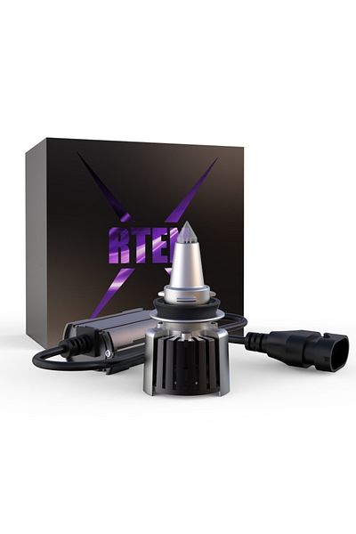 TECHSTAR Set of 2 Techstar® R10 Auto LEDs, H11, 45w, 5000 Lumens, 6500K, AUTO, 12-24 Volts, CSP, Canbus, Alum