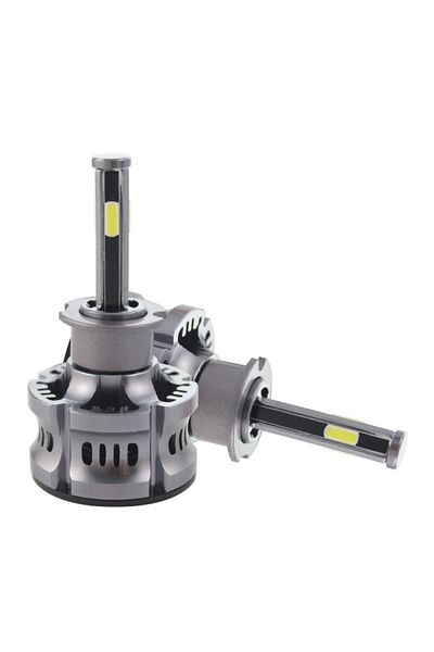 TECHSTAR Set of 2 Techstar® N8 Auto LEDs, H3, 50w, 5500 Lumens, 3000K-8000K, AUTO, 12-24 Volts, COB, Canbus,