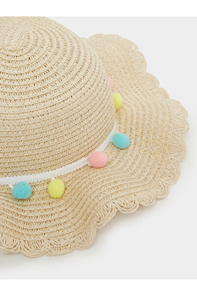 Styli Flower Corsage Straw Hat