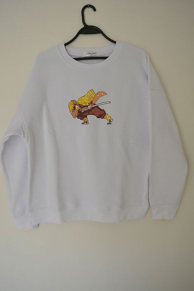 EldenStitch Zenitsu Embroidered Unisex Oversize Sweatshirt