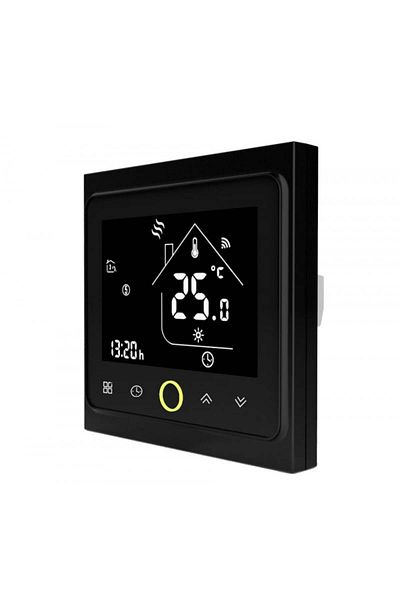 TECHSTAR Termostat inteligent Th-20w, wireless, 16a, 3500w, Google Home, Alexa, Tuya, senzor de podea, LED