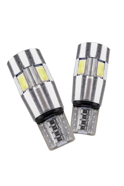 TECHSTAR ® T10 Auto Led Bulb, W5w, Cool White, 6000k, 12v, 120lm