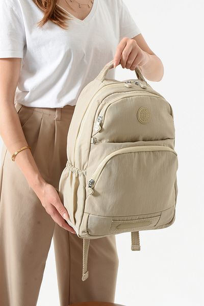 seyyah Waterproof Crinkle Fabric School, Business and Travel Backpack with Laptop Compartment